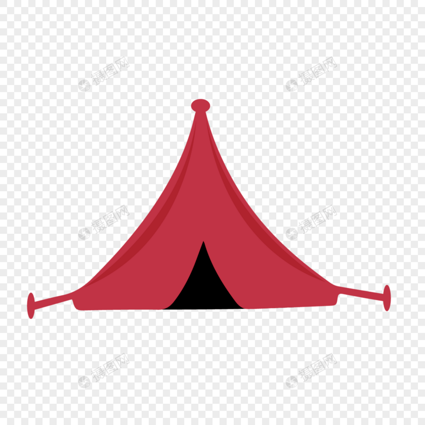 红色黑色三角帐篷图片