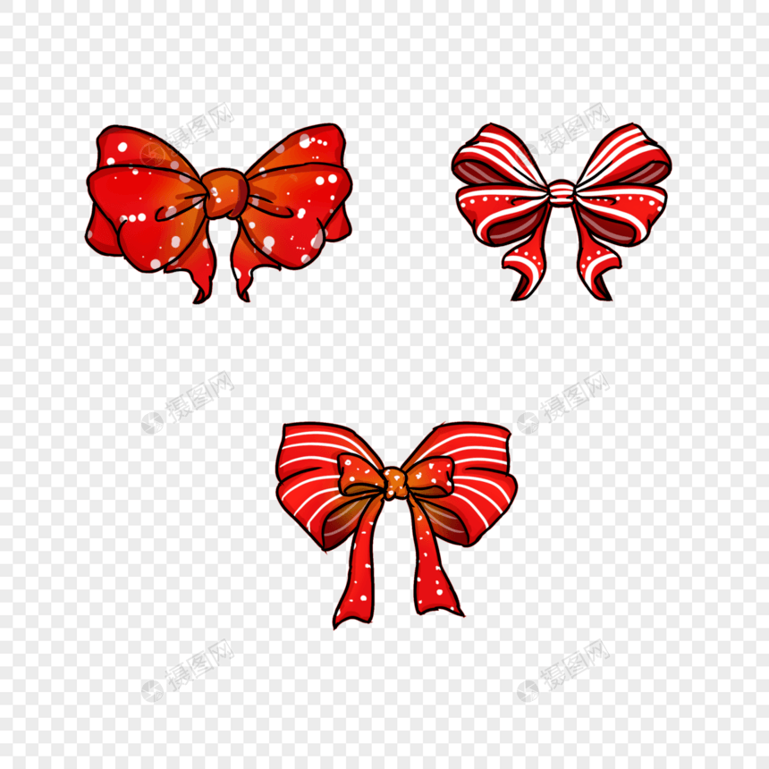 红色的蝴蝶结图片