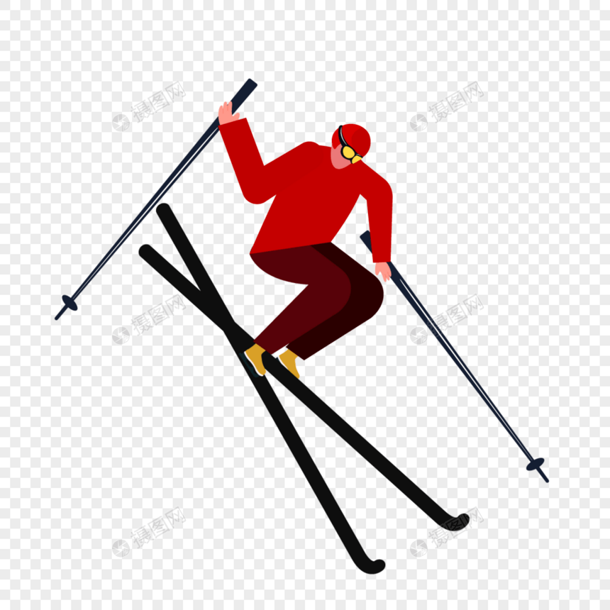 冬季滑雪花式动作图片