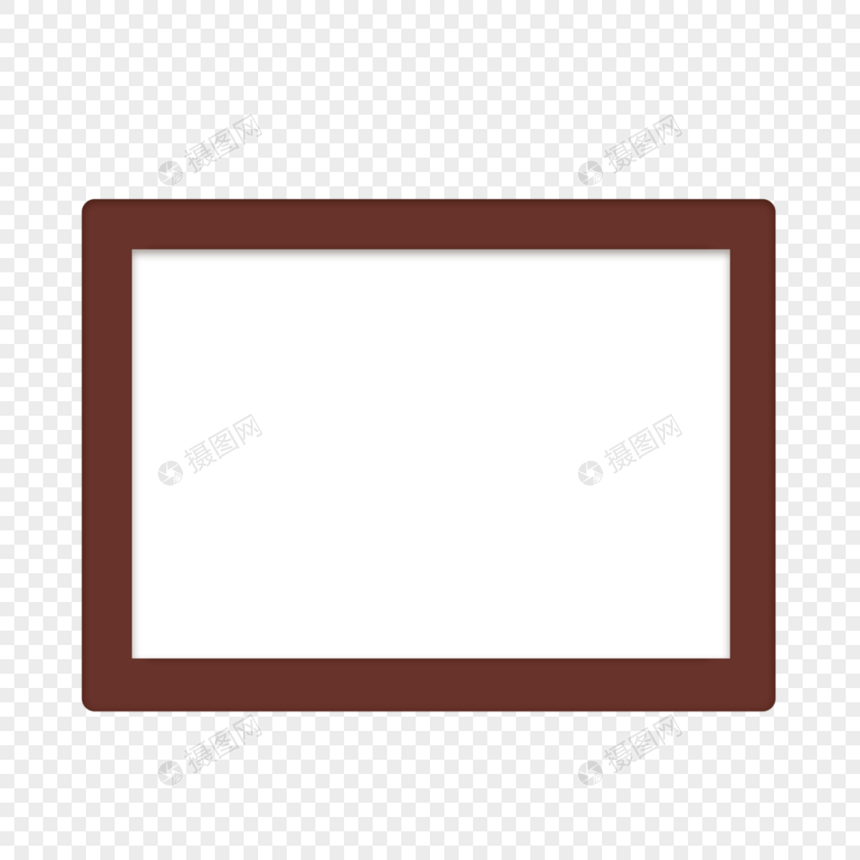 木框长方形黑色空白图片绘画图片