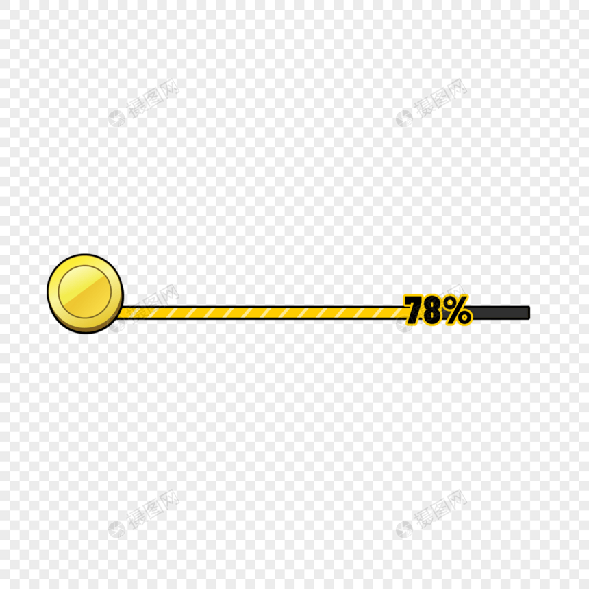 金币进度条黄色游戏图片图片