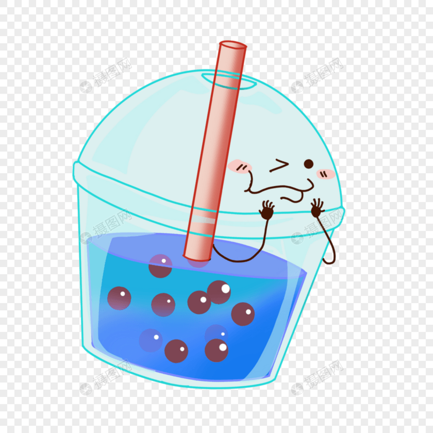 甘露蓝莓珍珠茶吸管图片图片