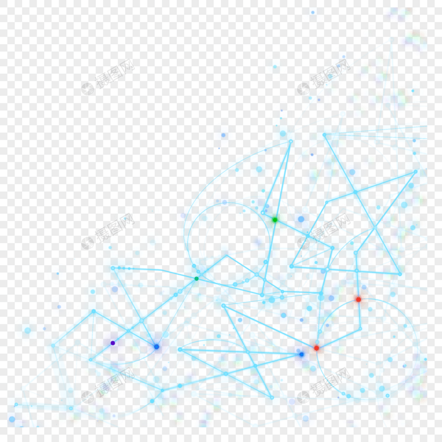 抽象点线未来数据技术图片