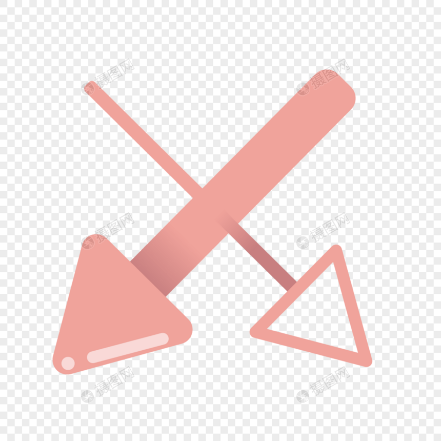 粉色交叉箭头商业图标网页图标图片