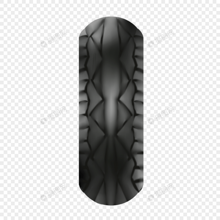 黑色橡胶材质立体质感轮胎图片