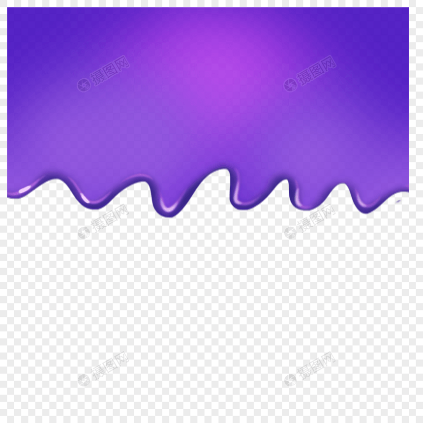 紫色卡通滴落液体图片