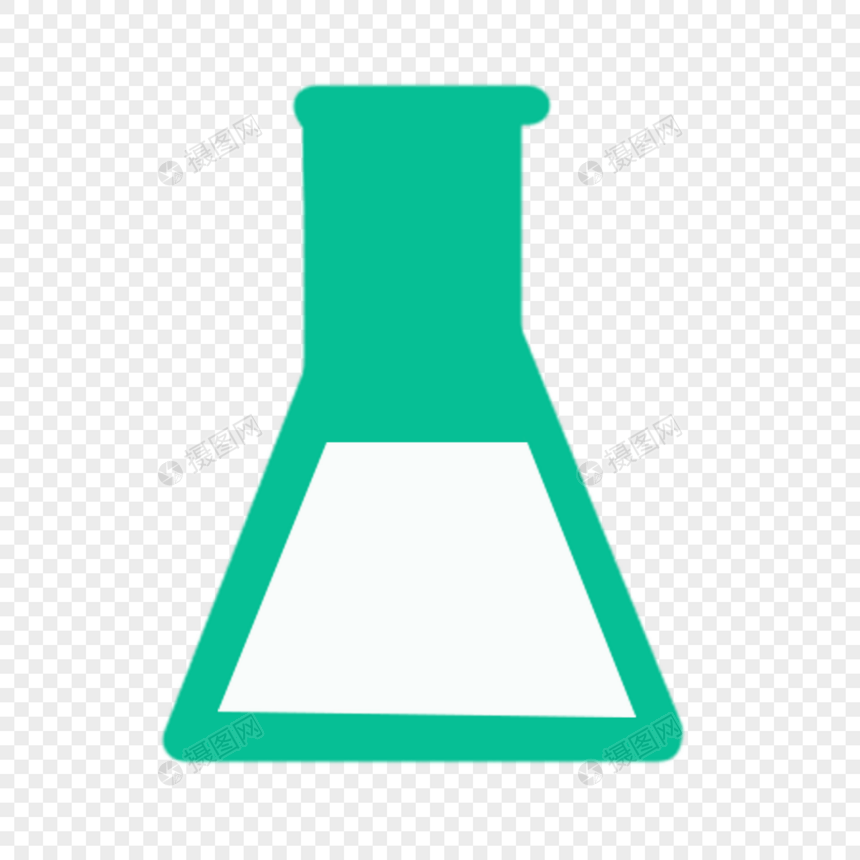 科学教育元素绿色手绘量杯图片