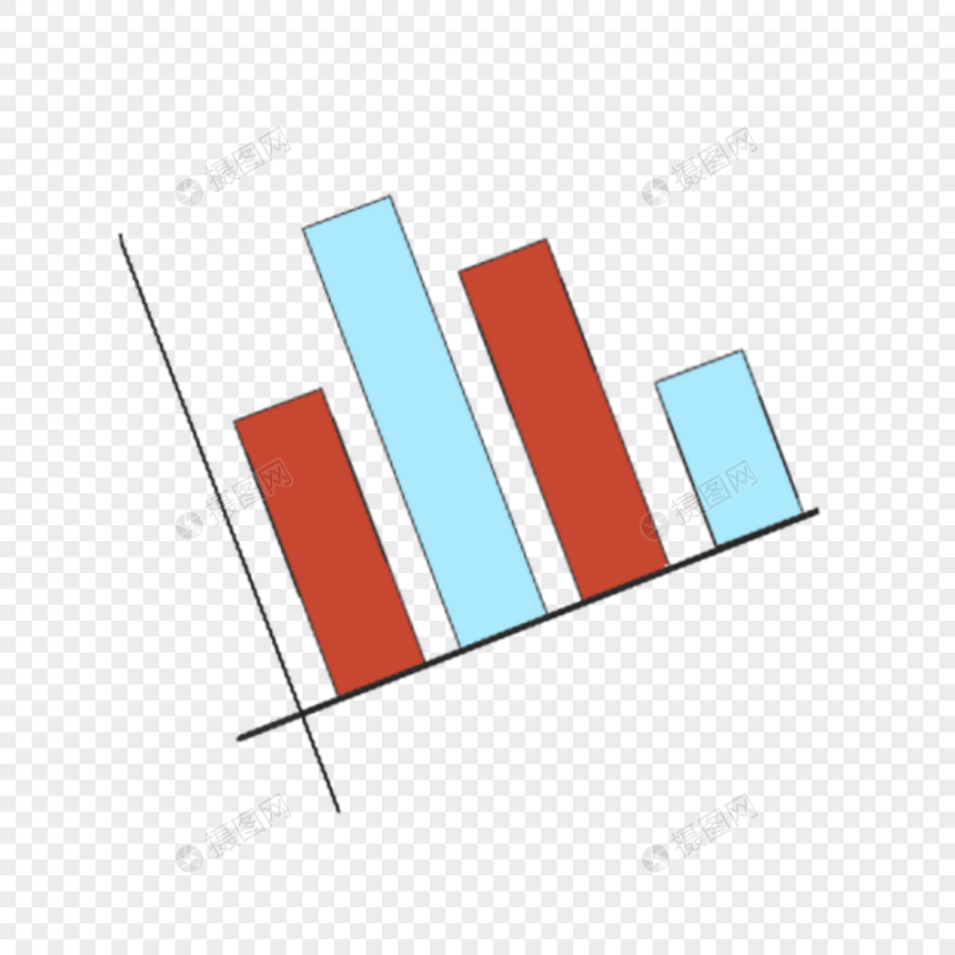 彩色数据条科学教育元素剪贴画图片