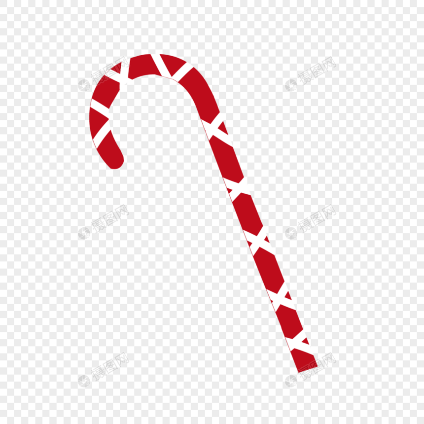 圣诞装饰红色糖拐杖图片