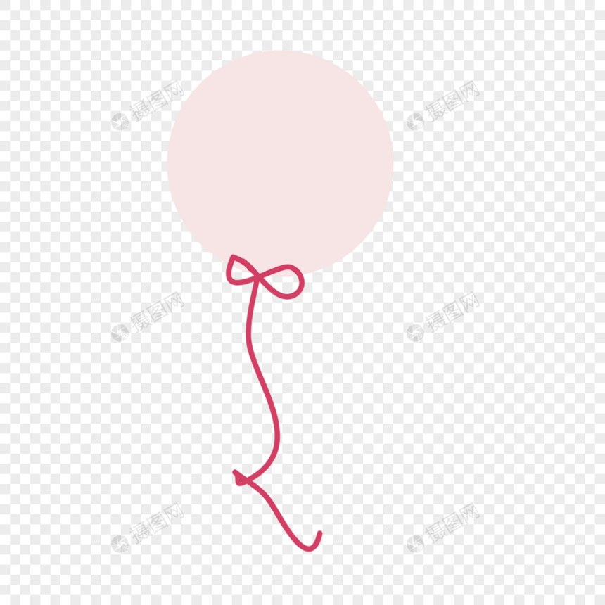 气球粉色矢量蝴蝶结图片