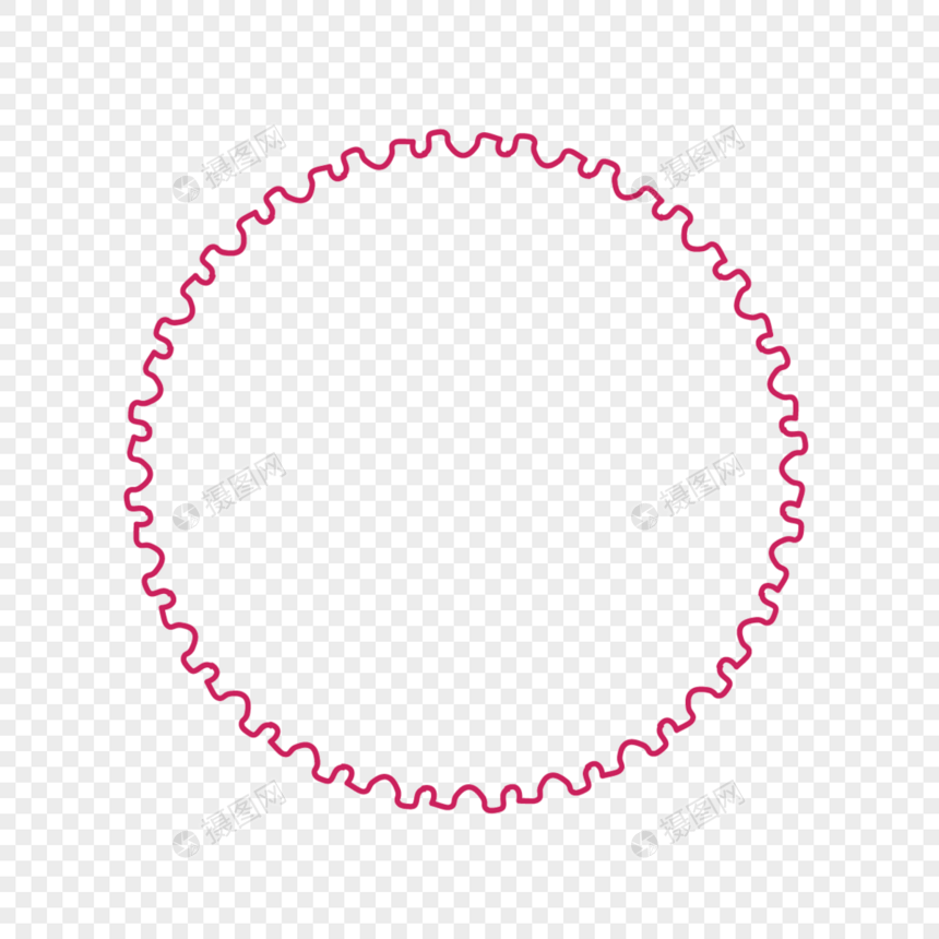 紫色线条圆环创意装饰图形图片
