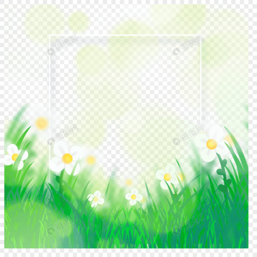 春季绿色创意花卉图片