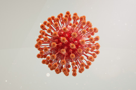 三维疱疹病毒模型背景图片
