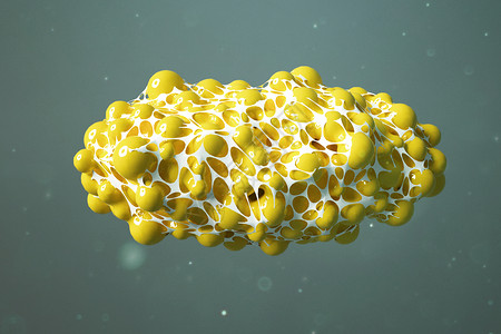 脂肪球三维脂肪细胞模型设计图片
