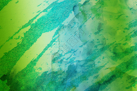 绿色清新液体水墨春意背景设计图片