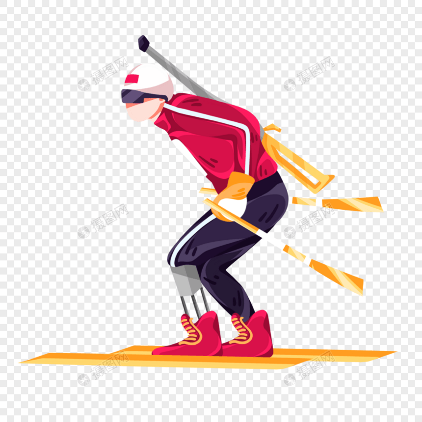 冬季残疾运动会冬季两项滑雪射击图片