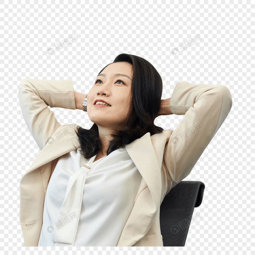 职场商务白领女性休闲休息图片