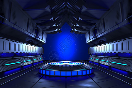 科技风隧道空间背景图片