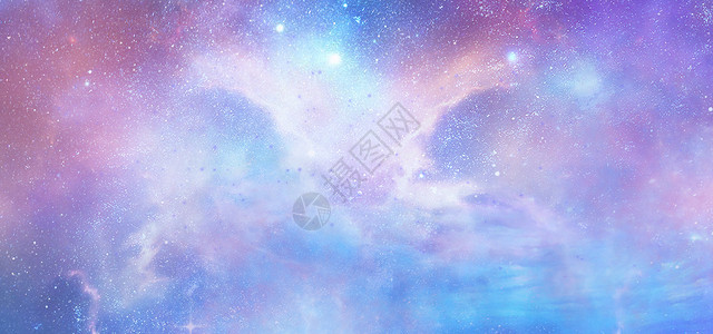 梦幻星云光效宇宙梦幻极光背景设计图片