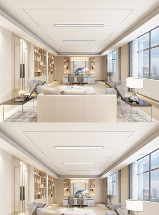 办公空间设计办公空间效果图设计模板