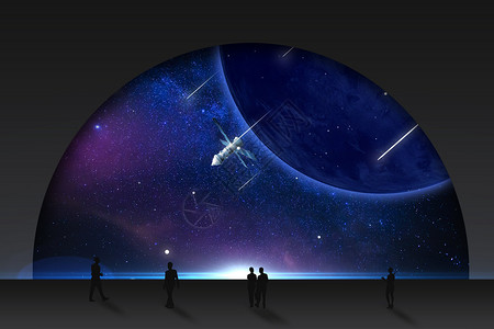 航天人物素材创意星空背景设计图片