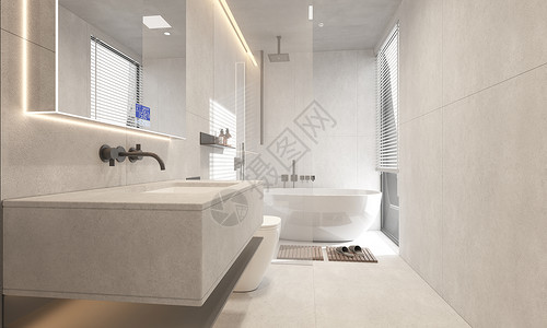 现代3D卫浴场景背景图片