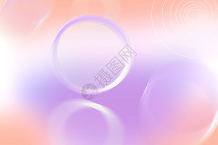 紫色气泡清新弥散光背景设计图片