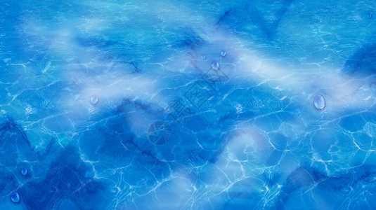 蓝色水波纹荡漾背景高清图片