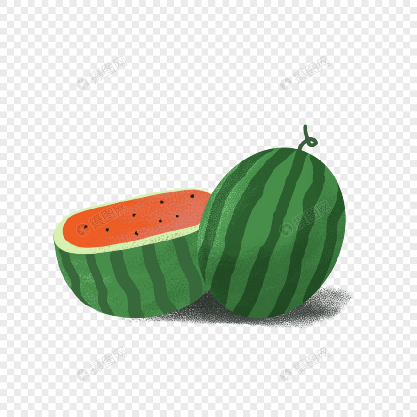 夏季水果卡通西瓜图片