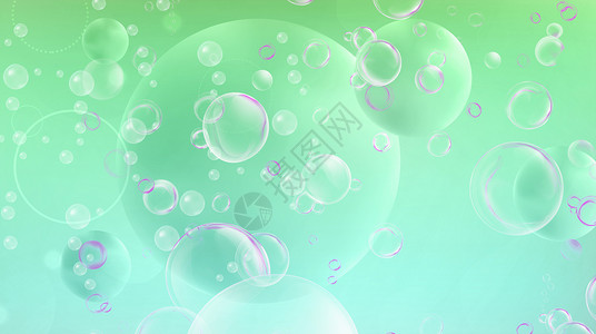 抽象绿色水泡背景背景图片