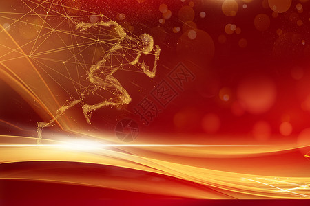 奥林匹克半岛红色冲刺背景设计图片