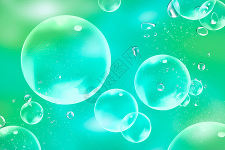 绿色水泡背景背景图片