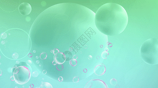 抽象绿色水泡GIF图片