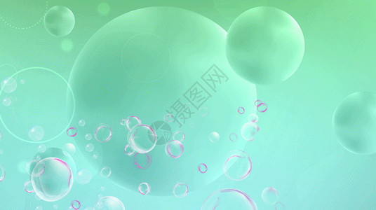 泡泡球抽象绿色水泡GIF高清图片