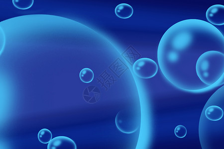 泡泡水蓝色水气泡背景设计图片