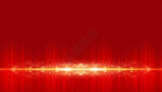 红色飞扬丝绸大气红金光线背景GIF高清图片