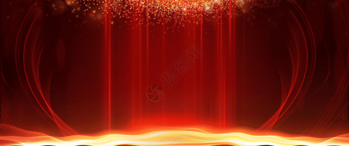 金火龙果大气红色背景GIF高清图片