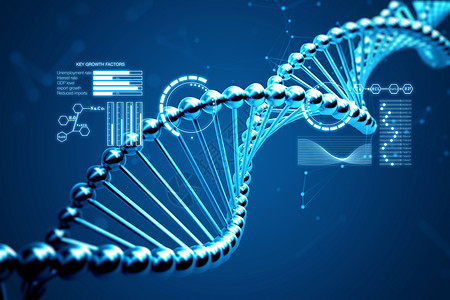 基因库未来科技基因数据设计图片