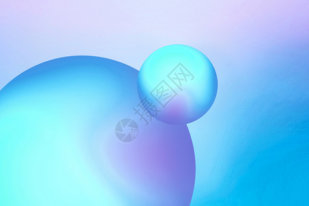 圆球体蓝色渐变几何背景设计图片