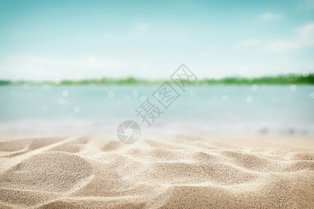 大气海岛唯美海滩背景背景图片
