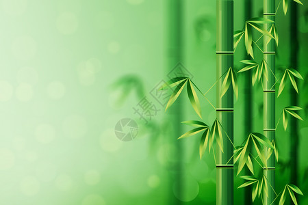 唯美大气绿色竹纹背景高清图片
