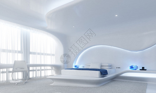 客房消毒3D科技卧室设计图片