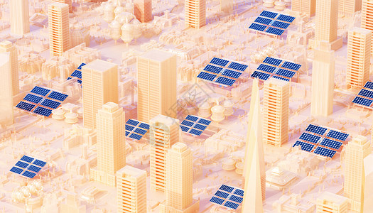 C4D未来新能源科技城市背景图片