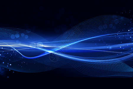 粒子曲线科技光线设计图片