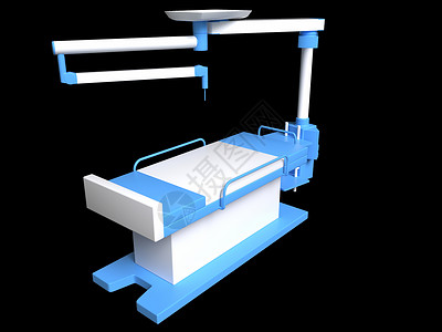 白C4DC4D医疗机器蓝白卡通3D元素插画