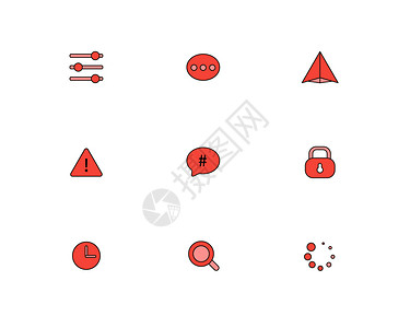 图片加载后台简洁图标插画