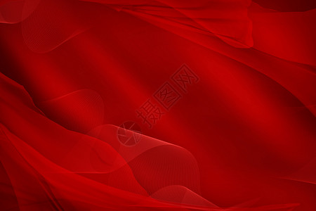 红色丝绸大气红色背景背景图片