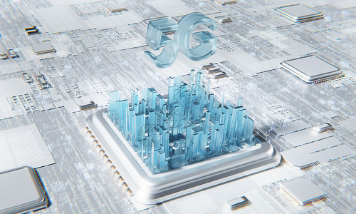 3D创意5G科技场景高清图片