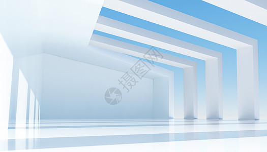 C4D抽象建筑空间背景图片