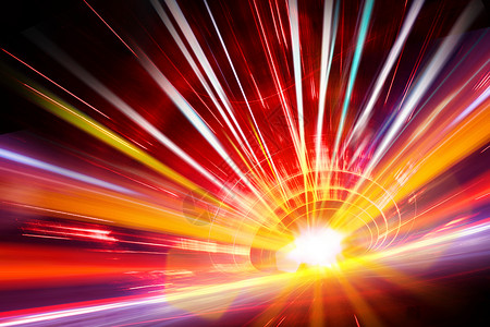 创意隧道速度光效科技背景图片